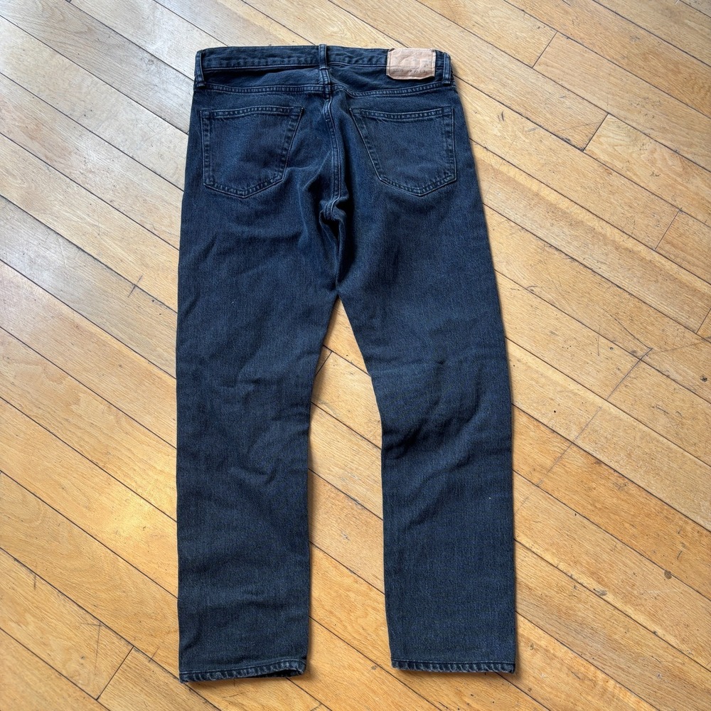 Buck Mason Maverick Slim Jeans 32x28 Japanese Black Denim 12.75oz Mens 12130